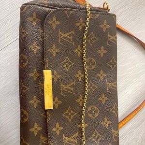 Lv monogram clutch crossbody